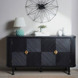 Accent Storage Cabinet, Modern Accent Buffet Cabinet Adjustable Shelves, Freestanding Sideboard W2729P202567