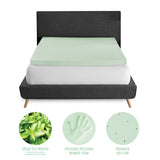 3-Inch Green Tea Infused Memory Foam Mattress Topper - California King B123P303583