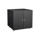 ZNTS Office furniture Copier Cabinet black 2 door steel copier stand mobile pedestal file Printer Stand W1247131617