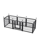 ZNTS Dog Playpen 8 Panels 24" Height Heavy Duty Dog Fence Puppy Pen for Large Medium Small Dogs Indoor W578P187932