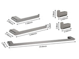 5- Piece Bathroom Hardware Set 48596927
