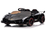 Lamborghini Poison Small Dual Drive 12V 4.5AH with 2.4G Remote Control Sports Car Electric Car Black 20960964
