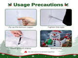 20FT Tall Christmas Inflatable Snowman Holding Gift Box and Candy Cane, 3 LED Lights & 1 Rotating 87840495