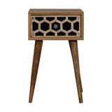 Artisan Furniture Solid Wood Mini Bone Inlay Bedside B182P202487