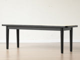 Modern Style Black Color Solid Oak Wood Dining Bench with Rattan Detail, Modern Bench for Bedroom W1283P289377