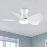 ZNTS 30 In Small Kid's Ceiling Fan Lighting with Remote Control for Small Children Room W1367103341