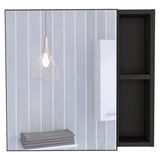 Minsk Medicine Cabinet, Mirror, Two External Shelves, Single Door Cabinet, Three Interior Shelves B128P148749