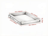 14"W x 21"D Pull Out Cabinet Organizer, Heavy-Duty Wood Drawer with Soft Close Slides for Kitchen & 73555900
