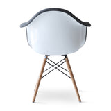 Daw Chair - Upholstered Fiberglass Cashmere-Granite Dark Grey B353P346386
