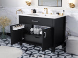 30-Inch Bathroom Vanity with Ceramic Sink and Ample Storage - The Perfect Choice for Small Bathrooms WF530809AAB