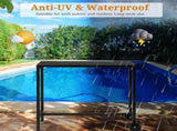 40" Outdoor Table with Wheels, Rectangle Narrow Counter Height Table, Ideal 56411537