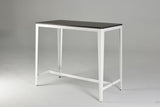 Farmhouse Style Minimalist Counter Height Table In Brown/ White B091P184054