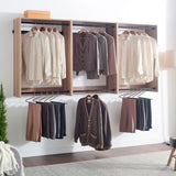 Devi Oak Wall Mounted Wood Closet System B040P311957