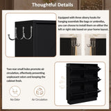 Modern Elegant Narrow Tipping Bucket Shoe Cabinet with 6 Flip Drawers, Space Saving Design, Cream N721P288699B