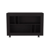 FM FURNITURE Cowlic Console Table in Melamine with Open Storage. Wengue B128P283286