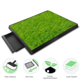 Dog Toilet Indoor Puppy Training Pad, Dog Potty Pet Training Grass Mat, Removable Waste Tray for 07162018