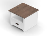 22 inch 1-drawer file, No Assembly Required, Jasmine Whitewash and Barnwood Finish B108131546