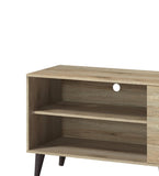 Amidon TV Stand TVs up to 63", with 2 Storage Shelves& 1 Cabinet, Modern Entertainment Centre B2735P297799