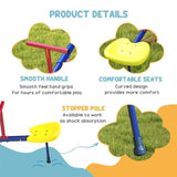 4 Seater Kids Seesaw Swivel Teeter Totter with 360&deg Spinning 39204611