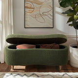 Boucle Flip Top Storage Bench B035P262676
