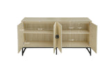 Carved 4 Door Sideboard ,Sideboard Buffet Cabinet With Storage ,Modern Coffee Bar Cabinet With W688P207303