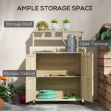 Potting Bench with Storage Cabinet 76064845