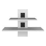 Minot Floating Shelf, Sleek Dual-Shelf Wall Unit with Cable Management B128P176177