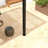 8610J Louver Pergola 10x19FT Aluminum Frame & Louvers W2089P187637