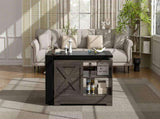 U-Can Farmhouse Lift Top Coffee Table With Barn Doors, Wood Rectangle Center Table With Large Hidden N724P351732E
