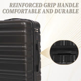 3 in 1 20"/24"/28" 3 pcs/set in ABS Spinner Wheel Luggage, Carry on Suitcase, Matching Color, 28829784