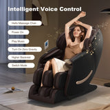 ZNTS Deluxe Massage Chair, Full Body Zero Gravity Recliner with AI Voice Control, SL Track, Bluetooth, W2561P157967