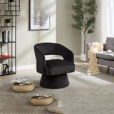 Swivel Barrel Chair, Velvet Accent Armchair 360 Degree Swivel Club Chair for Living Room Bedroom W3244P315821