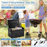 12 Volt Car Refrigerator w/ -468 Adjustable Range Divider for Camping 68032263