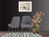 Oslo Modern Upholstery Side Dining Chair Set of 2, Grey B091P183409