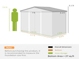 Outdoor Garden Storage Shed Tool House Not Supported 13185845