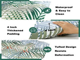 Outdoor Bench Cushion, 60 20 4 Inch, Tufted Waterproof Swing Cushion with Ties, for Patio Bench 67399417