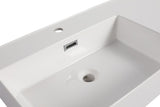 ZNTS 60 Inch Resin basin For Bathroom Vanity,Vanity Top only W1972P186778