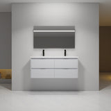 48 Inch Bathroom Vanity With Dual Sink, Resin Sink, 4 Soft Close Drawers, 48x18 W999P192264