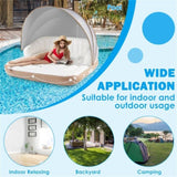 inflatable pool Floating lounge Swimming raft with parasol 62866070
