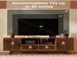 78-Inch Modern TV Stand for TVs up to 85", Entertainment Center with Cable Management, Soft-Closing N710P510679P