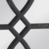 16" x 23" Rectangular Wooden Wall Mirror with Antique Black Frame, Vertical or Horizontal Home Decor W2078124316