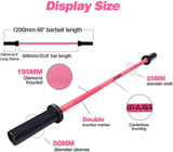 Color Barbell Bar Plates 4Ft Solid Iron Fitness Weightlifting 32707088