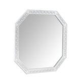Retro Makeup Desk with Large Mirror, 3-Drawer Dressing for Jewelry Storage, Elegant Console N844P292482A