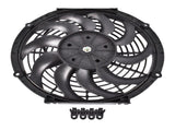 12" 12V Puller Black Single Fan Curved Blades 1226 cfm compatible with VA10-AP50/C-61A 30101522 98839997