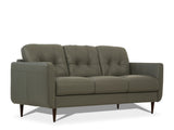 Radwan Pesto Green Leather Sofa B2726P496930