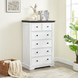 6 Drawer Dresser,6 Drawers cabinet Tall Chest Drawers Closet Organizers Storage Clothes, cabinet W2275P149783