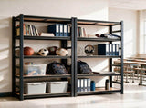 63inch Height Storage Shelving Unit with FiveTier Adjustable Shelves, Can Be Disassembled into Two 26106516