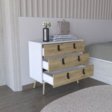 Huna Dresser, Modern 3-Drawer Unit with Handles B200P173204