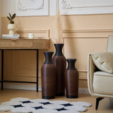 Desktop Vase, Brown Decorative Floor Vase, Classic and Neat Floor Vase, High Independent Flower W2796P261490