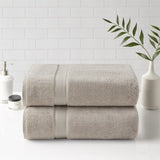 100% Cotton Bath Sheet Antimicrobial 2 Piece Set B03599352